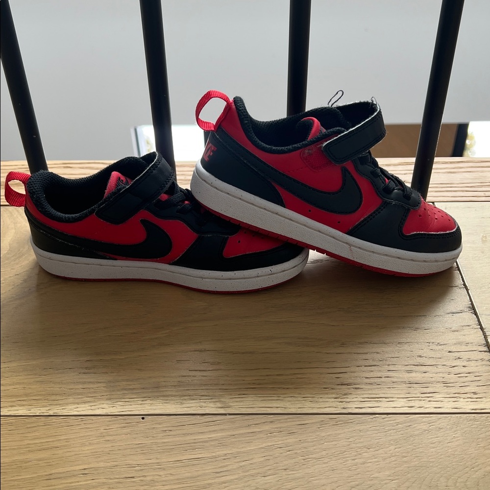 Black and Red Nike Court Borough Low